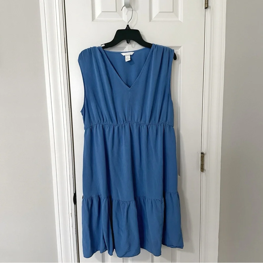 H&M Mama lightweight blue maternity dress, size XL - Picture 2 of 6